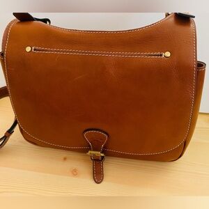 Patricia Nash Tan Leather Crossbody Bag